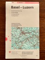 Swisstopo Landeskarte 1:100 000 – Basel-Luzern